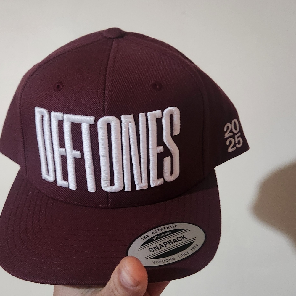 Deftones Maroon Snapback Hat